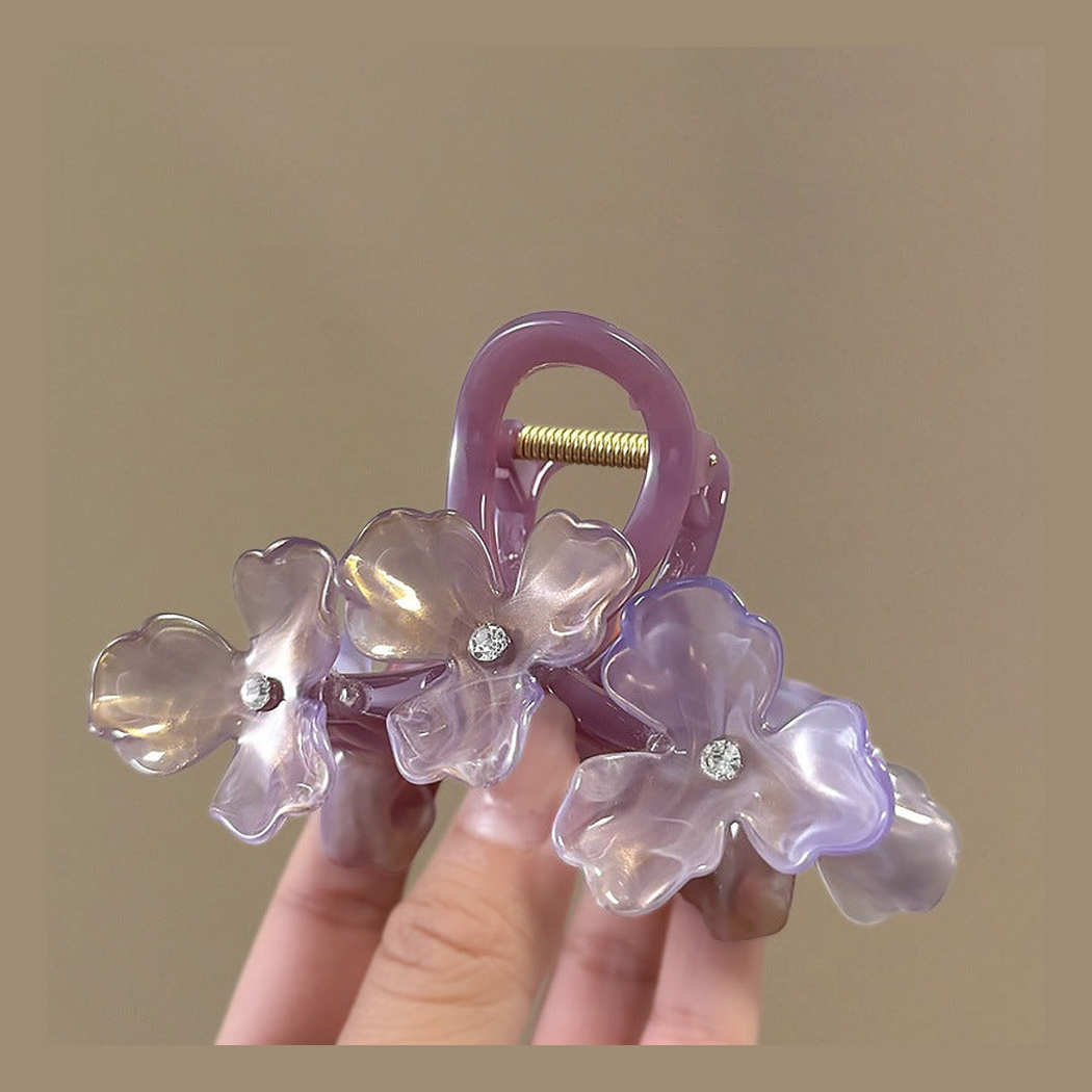 Beau - Floral Iridescent Hair Claw