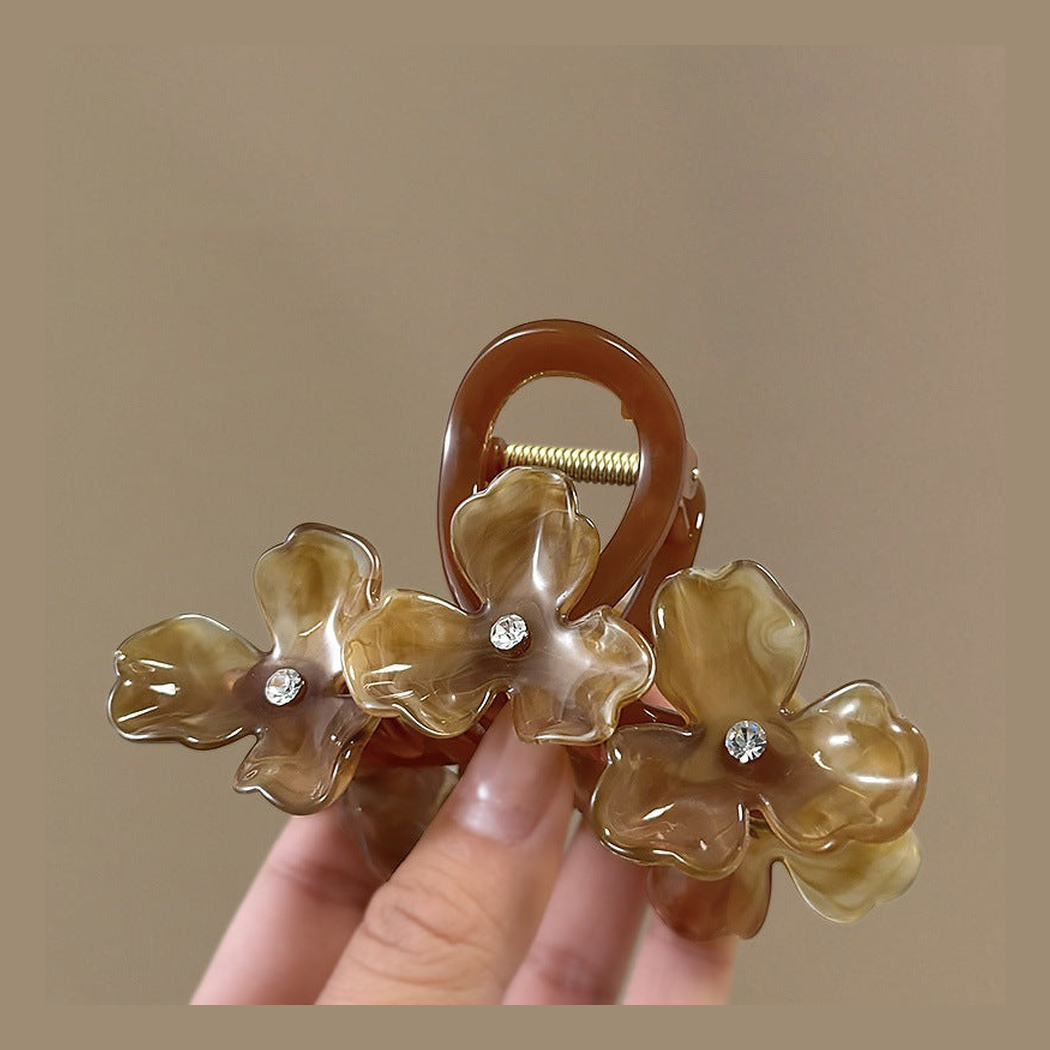 Beau - Floral Iridescent Hair Claw