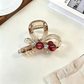 Beau - Bow-Loop Round-Accent Hair Claw