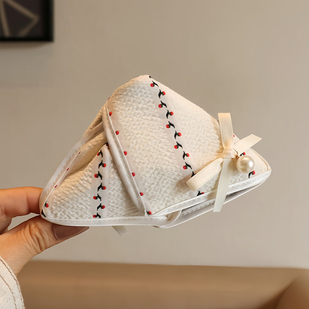 Beau - Triangular Ribbon-Bow Claw Hair Clip