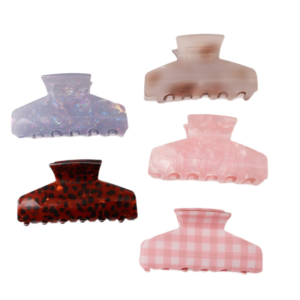 Beau - Rectangular Mixed-Pattern Hair Claw