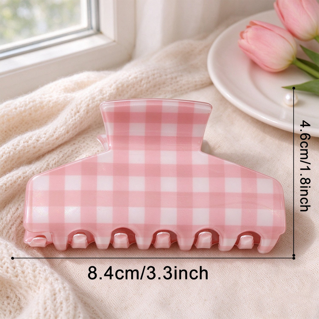 Beau - Rectangular Mixed-Pattern Hair Claw