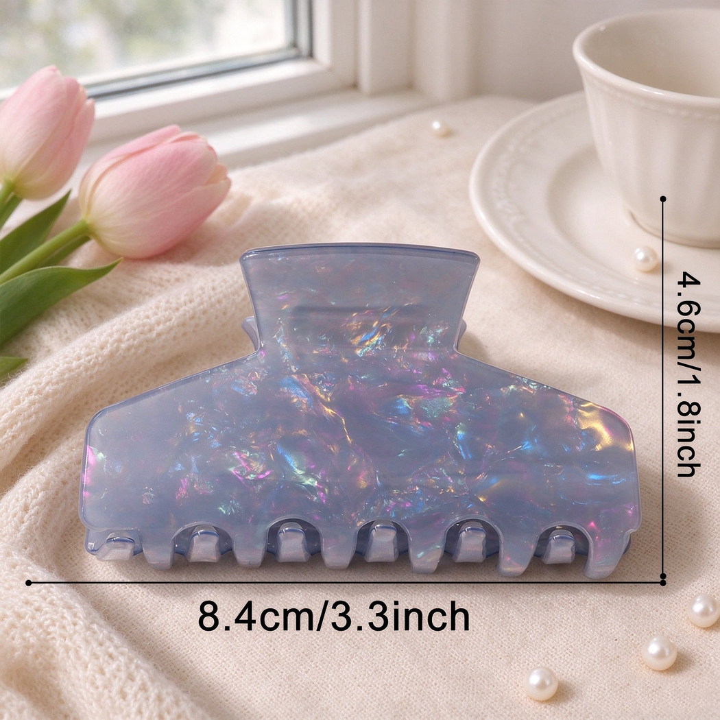 Beau - Rectangular Mixed-Pattern Hair Claw