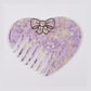 Camerow - Heart-Shaped Bow-Motif Wide-Tooth Comb