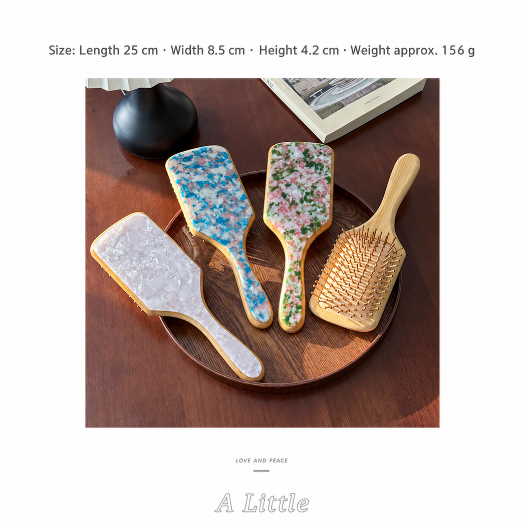 Camerow - Patterned Ball-Tipped Paddle Hair Brush