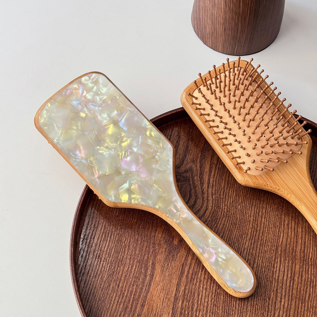 Camerow - Patterned Ball-Tipped Paddle Hair Brush