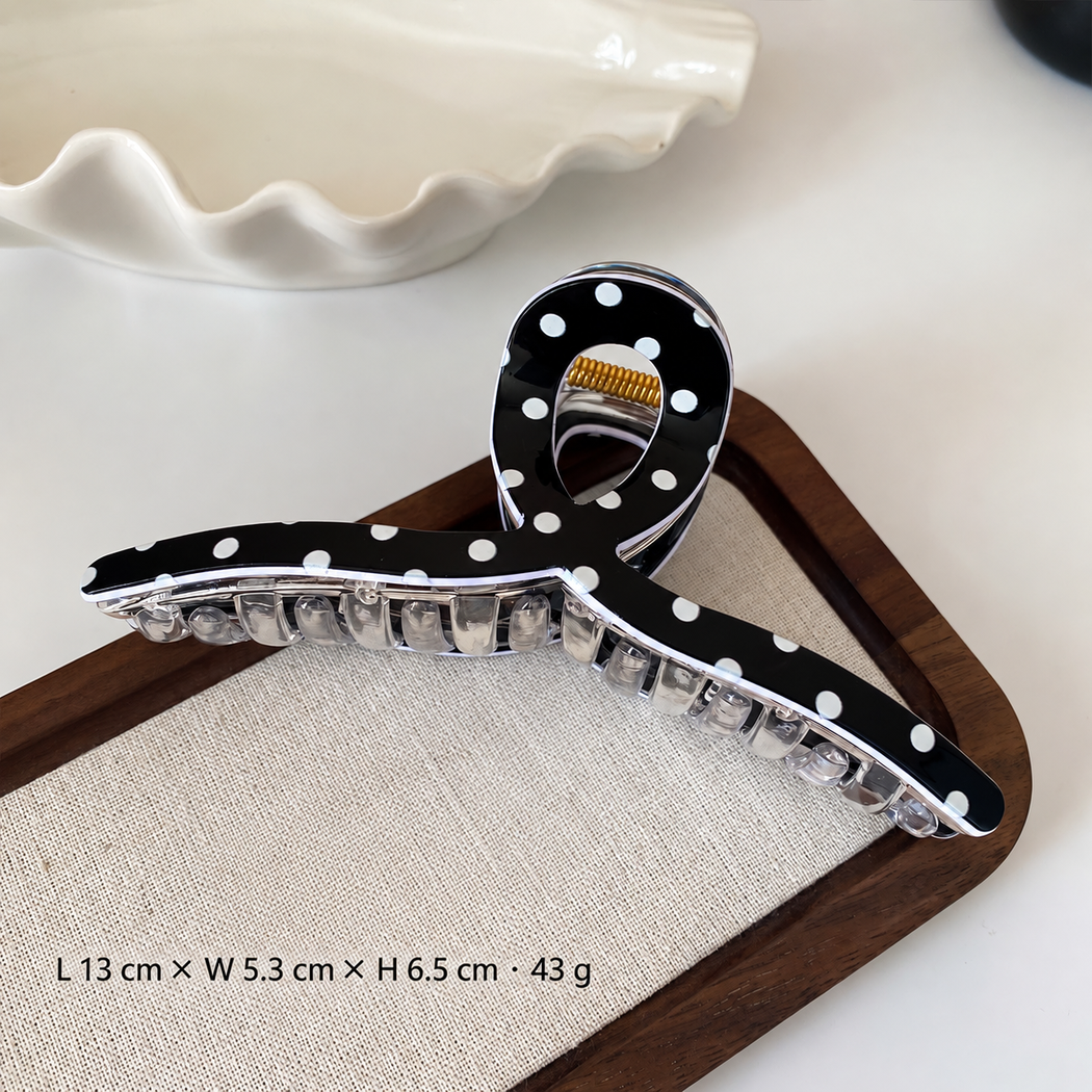 Beau - Dotted Crossed Hair Claw