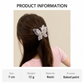 Beau - Compact Butterfly Marbled Hair Claw