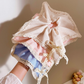Gifty - Gingham Scalloped Trim Scrunchie Accessory