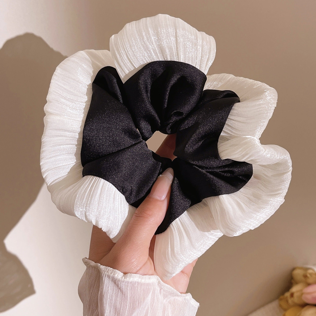 Gifty - Two-Tone Layered Ruffle Scrunchie Accessory