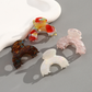 Beau - Arched Marbled Pattern Claw Clip Accessory