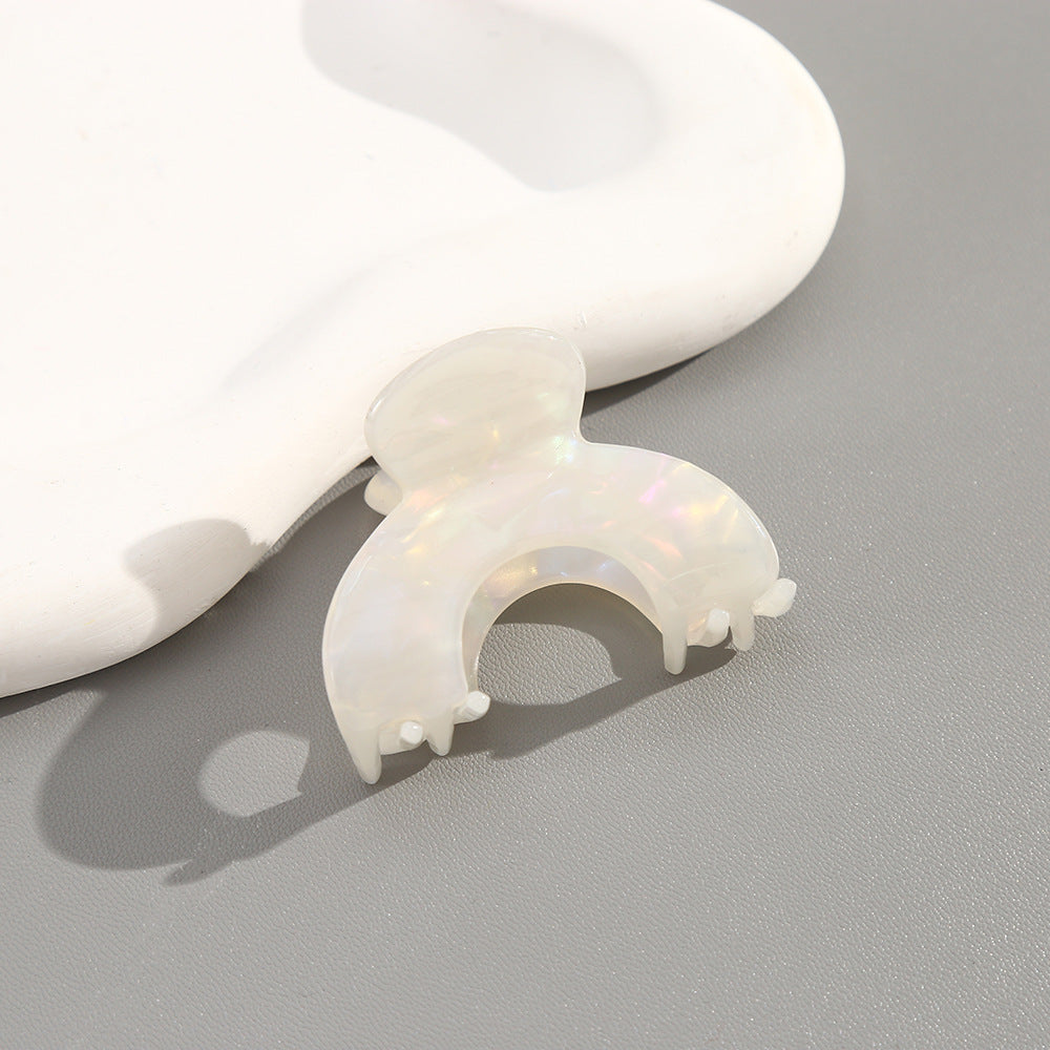 Beau - Arched Marbled Pattern Claw Clip Accessory