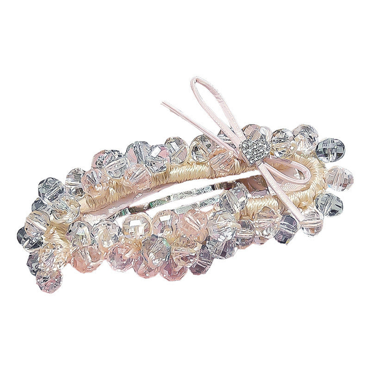 Beau - Bow Beaded Snap Clip