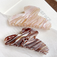 Beau - Marbled Pattern Two-Tone Claw Clip