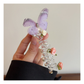 Gifty - Butterfly Accent Floral Accents Spiral Hair Tie