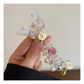 Gifty - Butterfly Accent Floral Accents Spiral Hair Tie