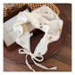 Gifty - Daisy Embroidery Scalloped-Edge Hair Wrap