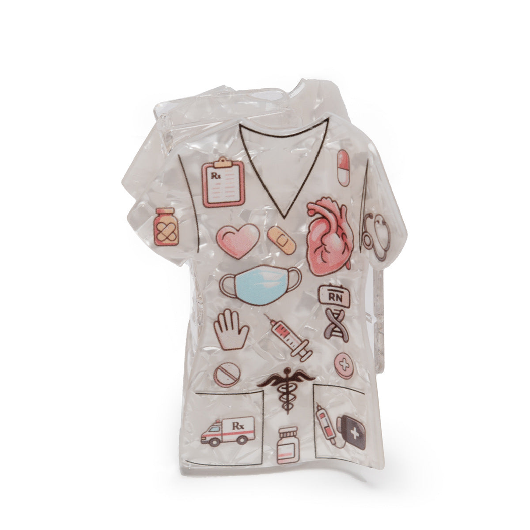 Beau - Nurse-Uniform Medical-Icon Hair Claw