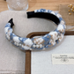 Gifty - Plaid Pattern Raised Braided-Wrap Headband
