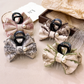 Beau - Floral-Outline Layered-Bow Hair Claw