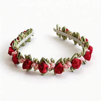 Gifty - Rose Garland Layered Floral Arrangement Headband