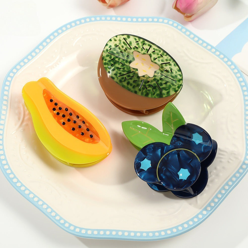 Beau - Fruit-Shaped Contrasting-Center Claw Clip