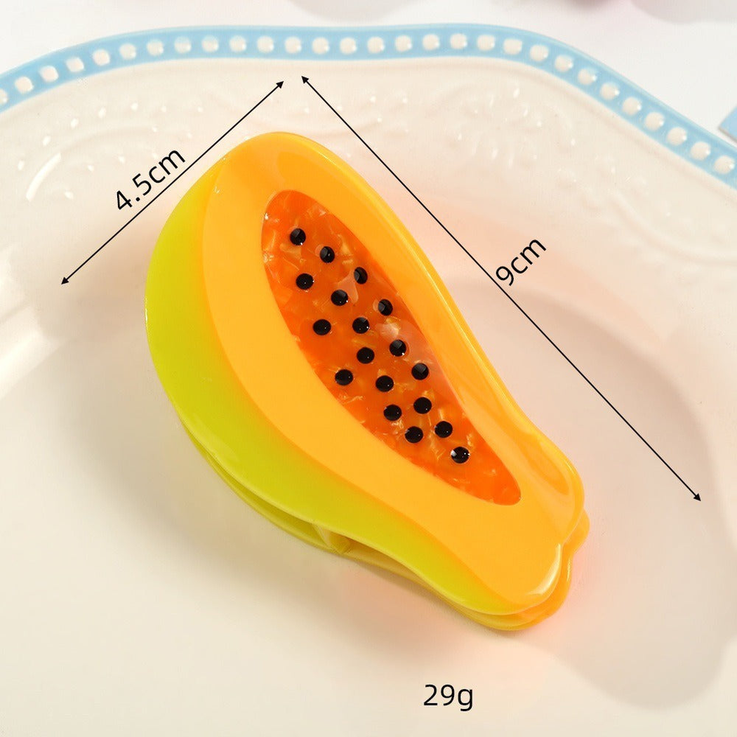 Beau - Fruit-Shaped Contrasting-Center Claw Clip