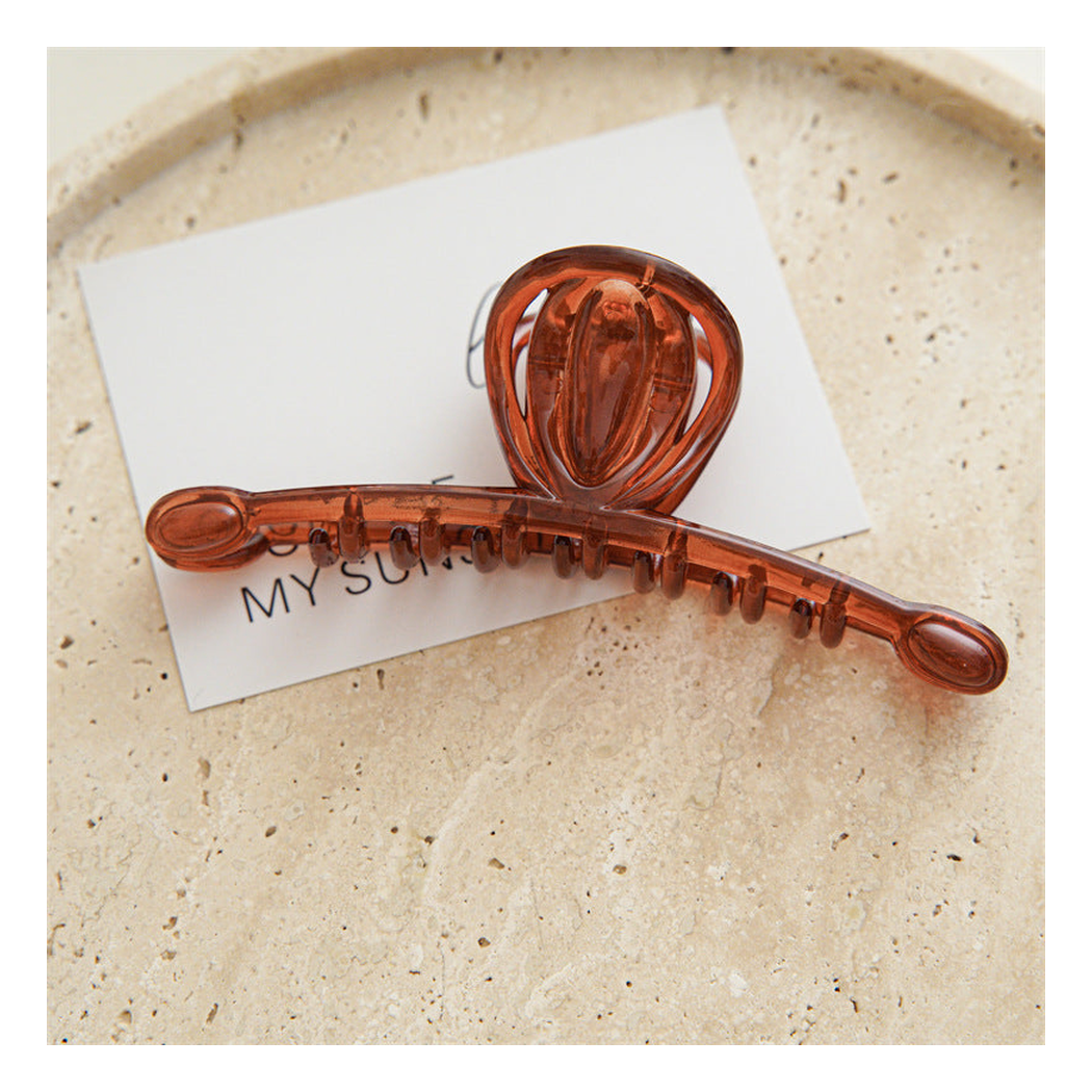 Beau - Elongated Curved-Bar Open-Loop Claw Clip