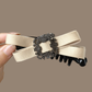 韩版优雅蝴蝶结闪钻香蕉夹女气质后脑勺扎高马尾竖式扭夹百搭横夹