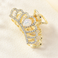 Beau - Crown Motif Gold-Tone Hair Claw
