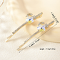 Beau - Five-Petal Flower Branching Accent Slim Hair Clip