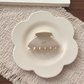 Beau - Mottled Pattern Compact Fan Silhouette Hair Claw