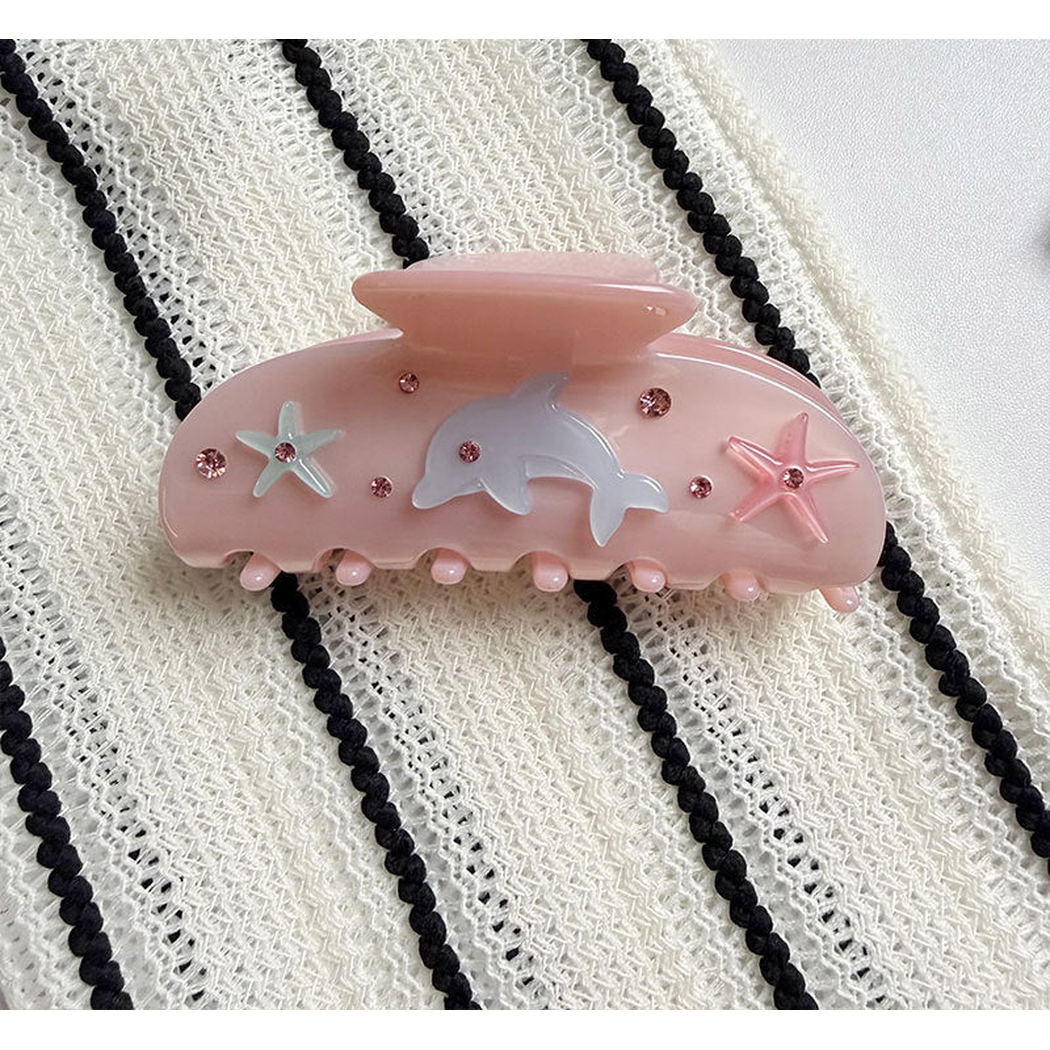Beau - Ocean Motif Coral and Fish Detail Hair Claw