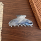 Beau - Marbled Pattern Curved Silhouette Hair Claw