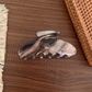 Beau - Marbled Pattern Curved Silhouette Hair Claw