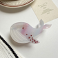 Beau - Whale Motif Swirled Pattern Hair Claw