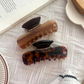 Beau - Mottled Pattern Elongated Rectangular Hair Claw