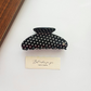 Beau - Polka Dot Pattern Rounded Crescent Hair Claw