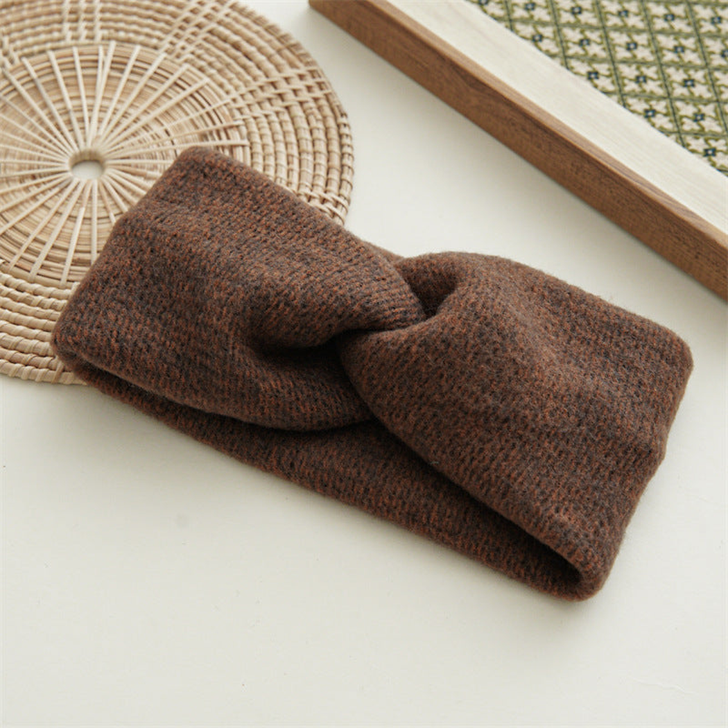 Gifty - Cross-Knot Ribbed Wide Headband