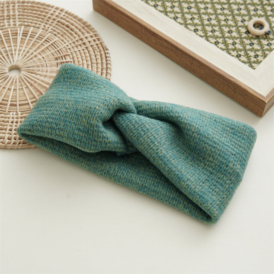 Gifty - Cross-Knot Ribbed Wide Headband
