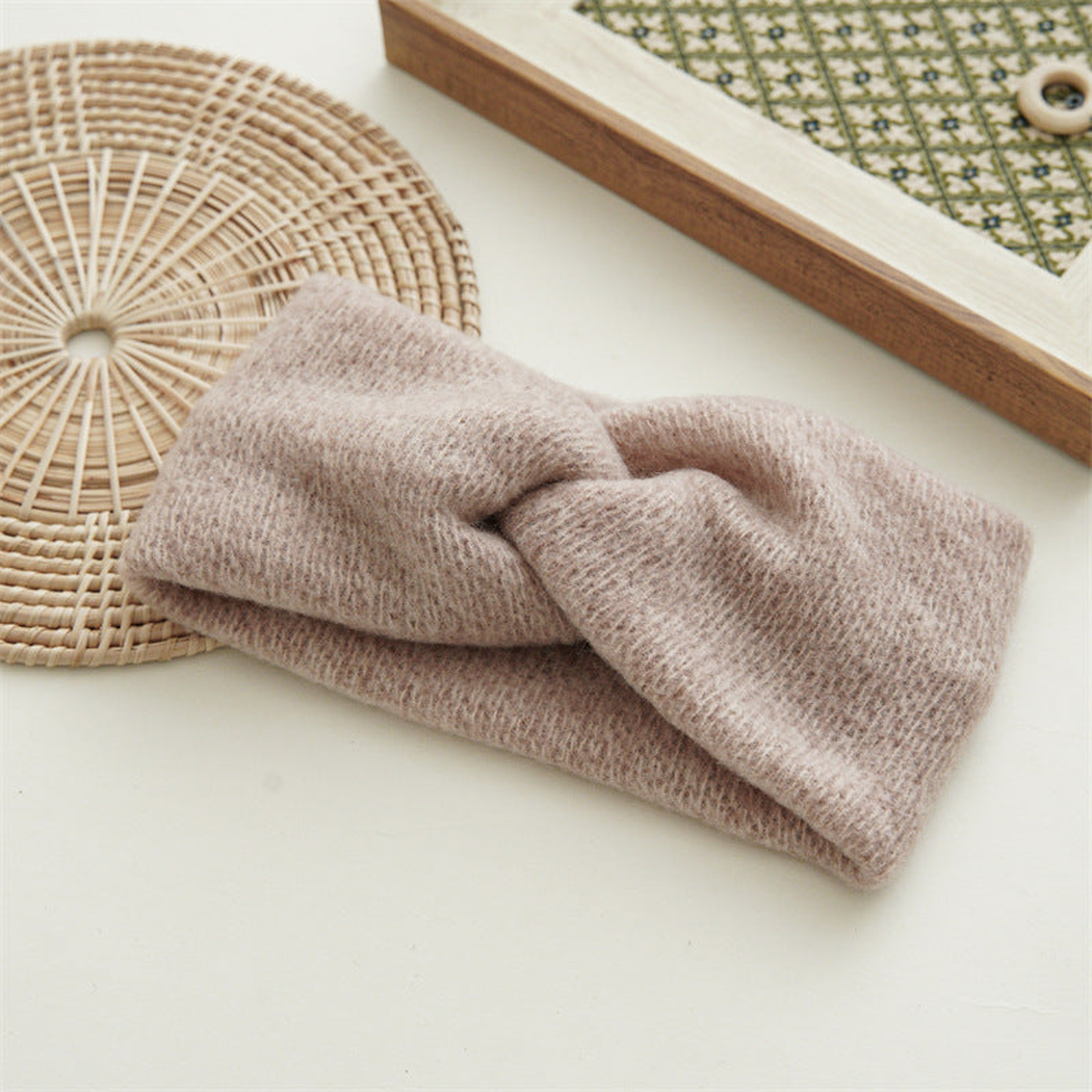 Gifty - Cross-Knot Ribbed Wide Headband