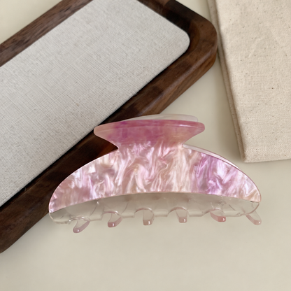 Beau - Marbled Crescent Hair Claw