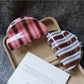 Beau - Striped Half Moon Hair Claw Clip