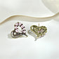 Earedge - Vintage Luxe Heart Stud Earrings