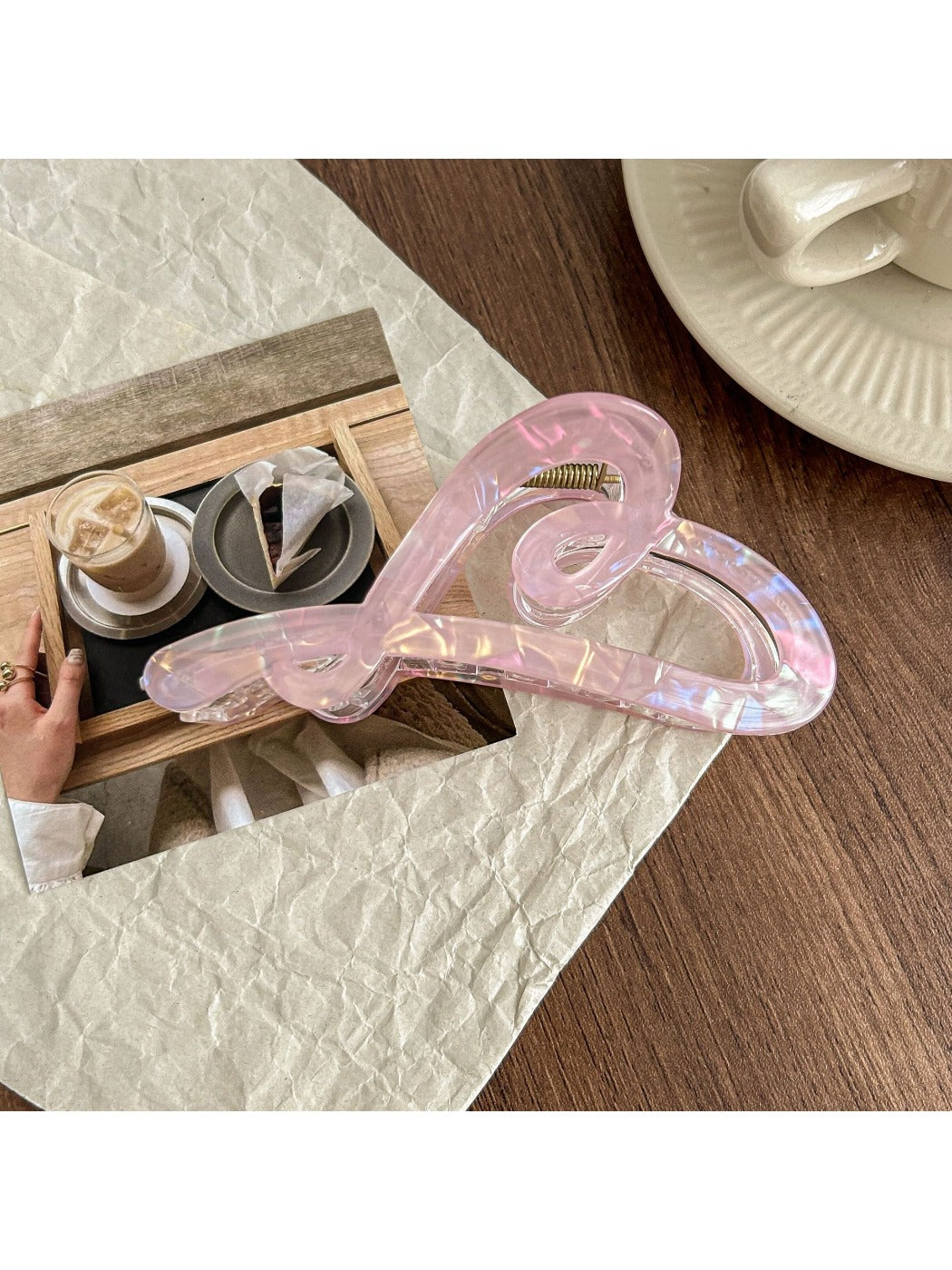 Beau - Ombré Heart Hair Claw Clip