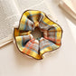 Gifty - Color Block Plaid Lace Scrunchie