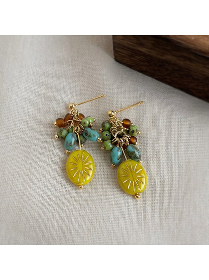 Earedge - Spring Summer Colorful Dangling Earrings