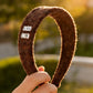 Gifty - Cute Brown Plush Detail Headband
