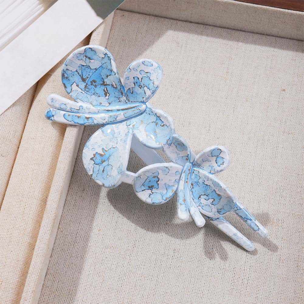 Beau - Marble Patterned Elegant Hair Clip