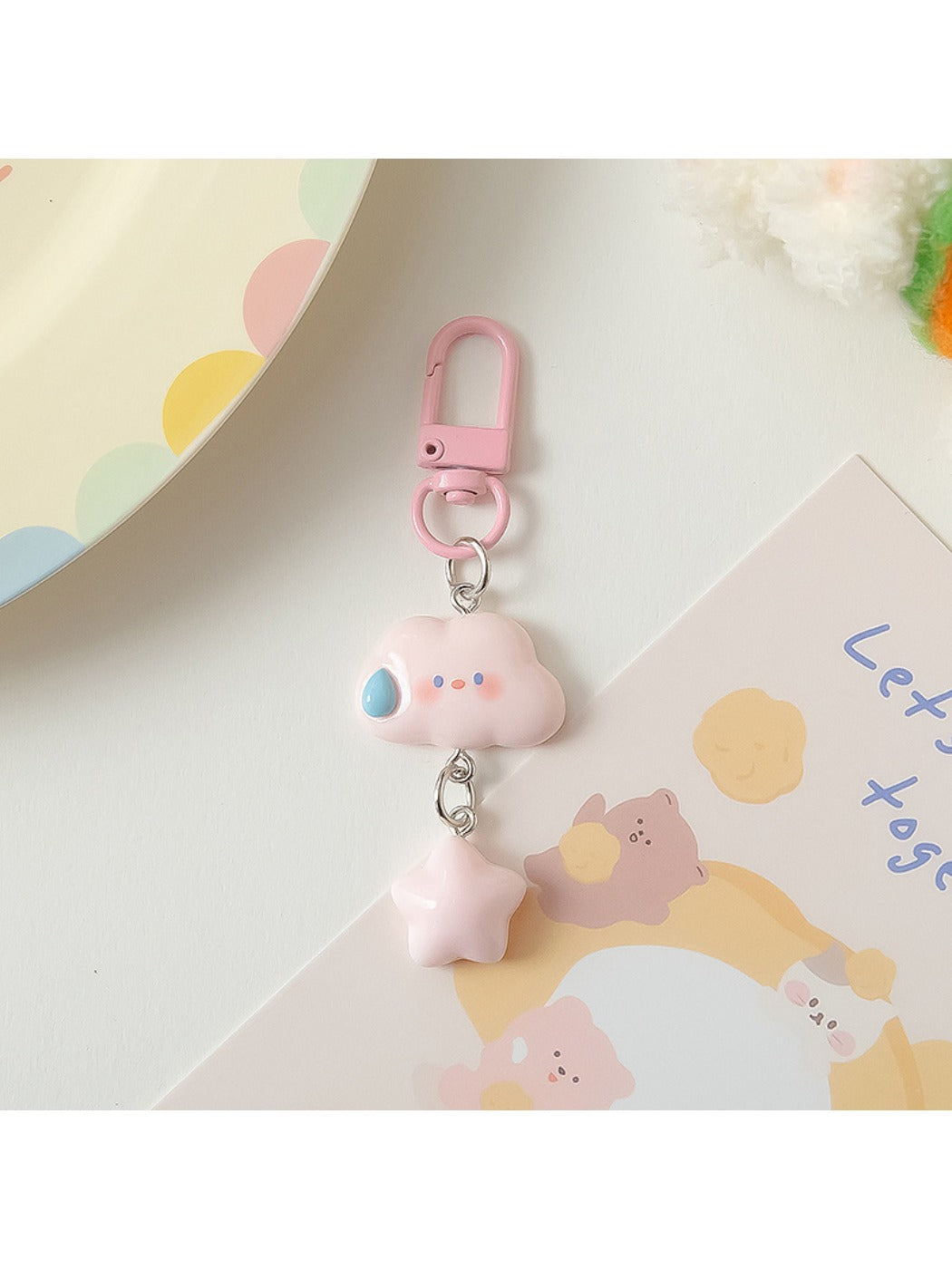 Keypus - Quirky Cloud Colorful Star Keychain